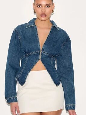 NWT PLT DENIM BALLOON SHIRT